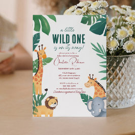 サファリ風ベビーシャワー 招待状