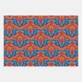 サファリ鮮やかタペストリーパターン – ザホワイトロータス ラッピングペーパーシート (正面)