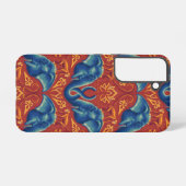 サファリ鮮やかタペストリーパターン – ザホワイトロータス SAMSUNG GALAXYケース (裏面横)