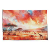 サファリ鮮やかーサンセット 枕カバー (裏面-右)