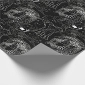 サファリ黒と白かわいいギフトユニーク|過去記事 ラッピングペーパー (角)