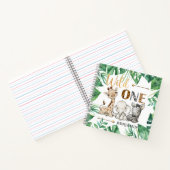 サファリ1thバースデーゲストブックスパイラルノート ノートブック (内部)