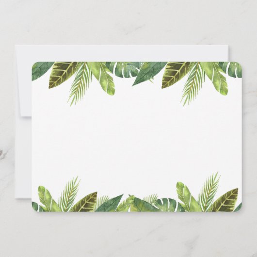 サファリ1th最初の誕生日の招待ボーイフォト 招待状 (裏面)