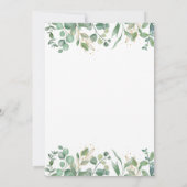 サファリ1th誕生日ワイルドワン |金ゴールドのジャングル動物 招待状 (裏面)