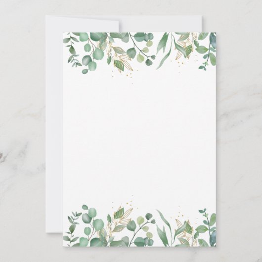 サファリ1th誕生日ワイルドワン |金ゴールドのジャングル動物 招待状 (裏面)