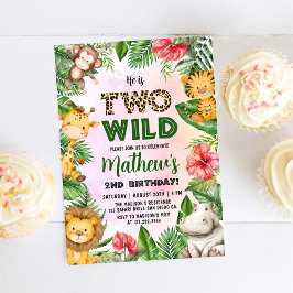サファリ2ワイルド2歳の誕生日 招待状