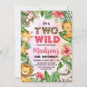 サファリ2ワイルド2歳の誕生日 招待状 (正面)