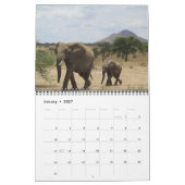 サファリ2015年 カレンダー (1月 2027)