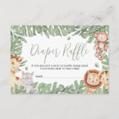 サファリ おむつくじカード エンクロージャーカード (正面)