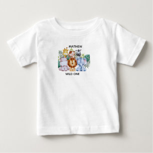 サファリ・アドベンチャー・ベイビーシャワー ベビーTシャツ