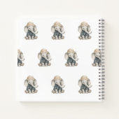 サファリ・アドベンチャー・ベイビー | かわいい水彩動物 ノートブック (裏面)