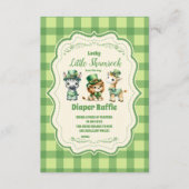 サファリ アニマルズ ラッキー リトル シャムロック ディーパーズ ラッフル エンクロージャーカード (正面)