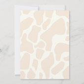 サファリ アニマル ベイビー シャワー 招待状 (裏面)