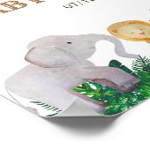 サファリ アニマル ベビー シャワー ウェルカム サイン (角)