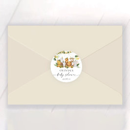 サファリ アニマル ベビー シャワー ステッカー