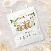 サファリ アニマル ベビー シャワー フェイバーバッグ (クリップ留めされた状態)