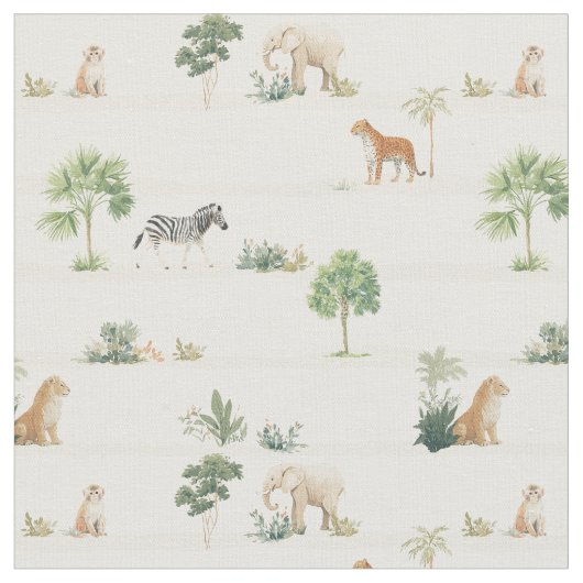 サファリ アフリカのジャングルの動物 - 国立公園 ファブリック (クローズアップ)
