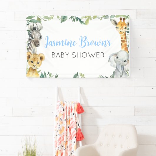 サファリ/ジャングル動物デジタル背景、バナー。 横断幕 (インサイチュ)