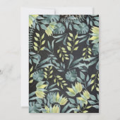 サファリ ジャングル 誕生日 招待状、黒板 招待状 (裏面)