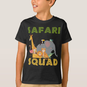 サファリ·スクアッド動物園アニマル·ファミリーバケーション Tシャツ