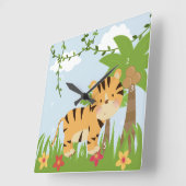 サファリ スクエア壁時計 (傾斜)