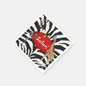 サファリ スタンダードカクテルナプキン (角)