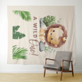 サファリ テーマ ジャングル キッズ 誕生日 タペストリー (インサイチュ(横))