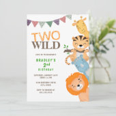 サファリ・トゥ・ワイルド 2歳の誕生日 招待状 (スタンド正面)