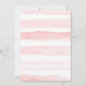 サファリ ドライブ バイ ベイビー シャワー 招待状 ピンク フラワール (裏面)