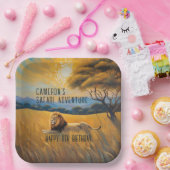 サファリ バースデーパーティー ペーパープレート (パーティー)