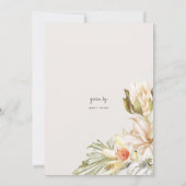 サファリ ビッグキャッツ カップルシャワー 招待状 (裏面)