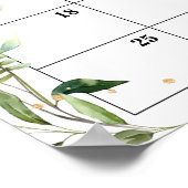 サファリ ベイビー シャワーの到着日予想カレンダー ポスター (角)