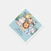 サファリ ベイビー シャワー ナプキン スタンダードカクテルナプキン (角)