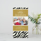 サファリ ホリデー | ホリデー フォト カード (スタンド正面)