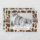 サファリ・ボーイの発表カード 案内状 (正面/裏面)