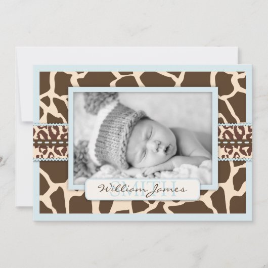 サファリ・ボーイ 発表カード 案内状 (正面)