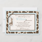 サファリ・ボーイ 発表カード 案内状 (裏面)