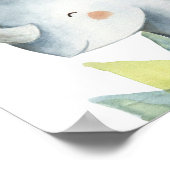 サファリ ライノ ジャングル 赤ちゃん ぬりえ ポスター (角)