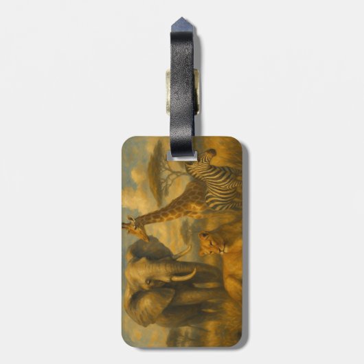 サファリ ラゲッジタグ (裏面縦)