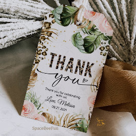 サファリ レオパードプリント ギフトタグ ギフト 封筒