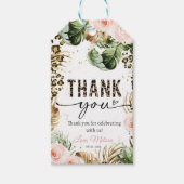 サファリ レオパードプリント ギフトタグ ギフト 封筒 (正面)