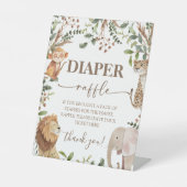 サファリ ワイルドワン おむつ抽選サイン 8x10 台座サイン (正面)