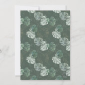 サファリ「ワイルド・ワン」テーマのベビーシャワー招待状 招待状 (裏面)