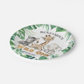 サファリ·ワイルド·ワン·バースデー·パーティー ペーパープレート (アングル)