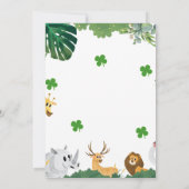 サファリ ワイルド ワン 招待状 (裏面)