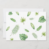 サファリ ワイルド ワン 誕生日 招待状 かわいい動物 (裏面)