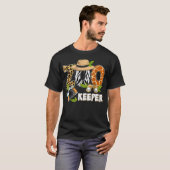 サファリ 動物園 動物好き ズーケーパー Tシャツ (正面フル)