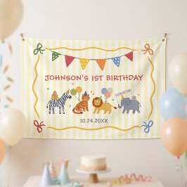 サファリ 誕生日パーティをしよう 横断幕