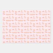 サファーガール誕生日ギフトラップ ラッピングペーパーシート (正面3)