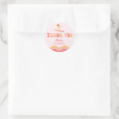 サファー誕生日ガール – お気に入りバッグシール ラウンドシール (バッグ)